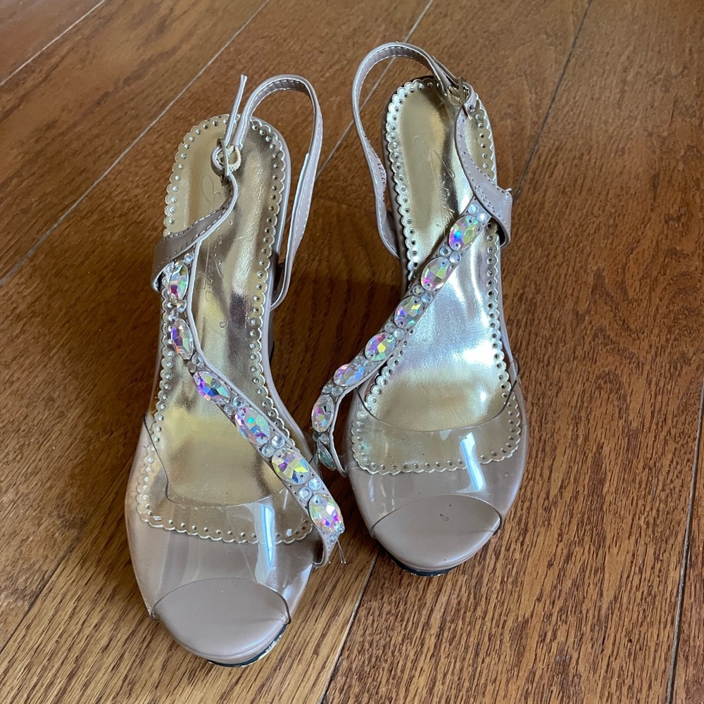 Jonathan Kayne Autographed Nude Pageant Heels Size 6